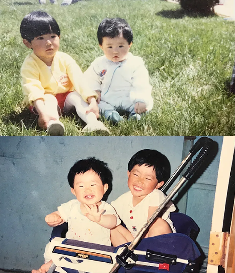최영인 대표원장의 어린 시절 사진 두 장